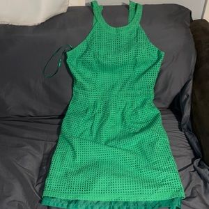 New York & Company Green Size 10 Dress